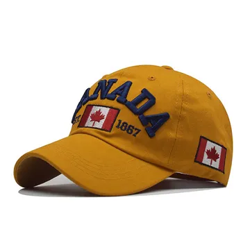Doit spălat bumbac șapcă de baseball hat pentru femei, bărbați mama tata pălărie CANADA litere broderie de sport în aer liber sepci snapback gorras