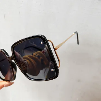 Noul Cadru Podium de Moda Cadru Mare de sex Feminin de ochelari de Soare Vintage de Lux de Înaltă Calitate, Umor Personalitate All-meci Ochelari de Soare