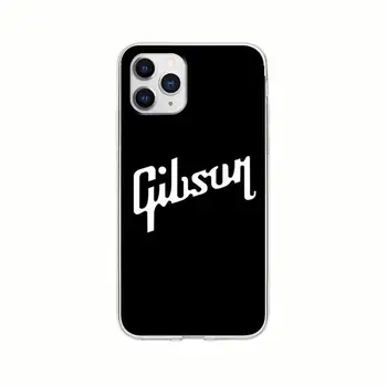 Fierbinte de Vânzare Chitara Gibson Transparent Cazul în care Telefonul Capac transparent Pentru Samsung Galaxy A21S A71 S8 S9 S10 Plus Lite S20 Nota 20 Ultra