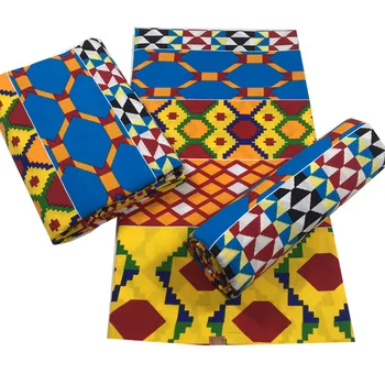 Cea mai bună calitate Africa Ankara Printuri Material Ceara Garantat Real Pânză Ceara Tesatura de Cusut din Bumbac, Material pentru rochie de petrecere 6 yarzi