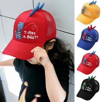 Dinozaur Șepci De Baseball Pentru Copii Băieți Fete Brodate Capac Șapcă De Baseball Bumbac Atins Pălării De Soare În Aer Liber Protecție Vara Capace