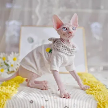 Ananas Moda Kitty Poartă Confort Primavara-vara Sfinxul Pisica fara par Îmbrăcăminte pentru Pisica Sphynx Haine