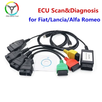 Conector Cablu de Diagnosticare pentru Fiat ECU Scan Multi ECUScan Adaptor pentru Fiat/Alfa Romeo/Lancia OBD Scanner pentru Fiat ECU Scanner