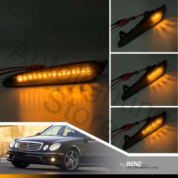 Pentru Mercedes Benz E-Class W211 Pre-LCI E350 E500 E320 E55 AMG LED Amber Dinamic de poziție Laterale Lumina Barei de protecție din Față Lămpile de Semnalizare