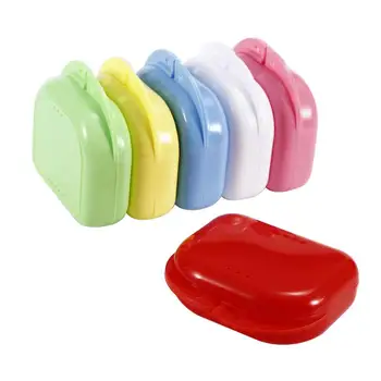 1 buc Plastic Proteză Parțială Cutie de Depozitare Fixare Cutie de Caz Dinti de Plastic Container Proteza Box Dinți Falși Caz de Protecție Cutie