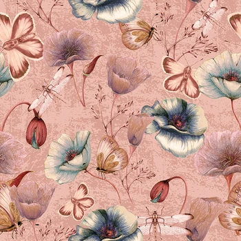 Tesatura Satin pentru rochie de colorat fluture model Personalizate Imprimate Florale stofa Stretch manual DIY mozaic