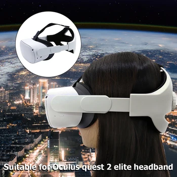 Fixare Curea din Piele Pernă de Spumă Centura Reglabila Bentita Cap Curea cu Pernă de Spumă pentru Oculus Quest 2 Cască VR