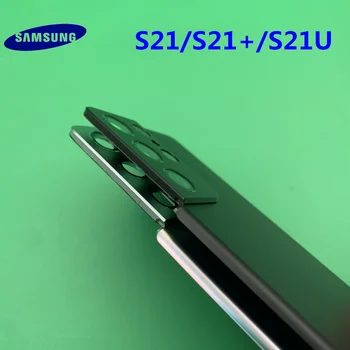 Original Sticla Samsung Galaxy S21 S21+PLUS Ultra Spate Capac Baterie Ușa din Spate Locuințe Caz de Înlocuire + Adeziv Sticke