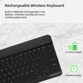 Tableta Tastatura Wireless Pentru iPad Pro 2020 11 12.9 10.5 Teclado, Tastatura Bluetooth Pentru iPad 8 7 6 Air 4 3 2 mini 5