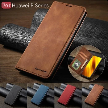 De Lux Din Piele De Caz Pentru Huawei P40 P30 P20 Mate 30 20 Pro Lite P Smart Plus 2020 2019 Magnetic Flip Portofel Telefon Capacul Sac Coque