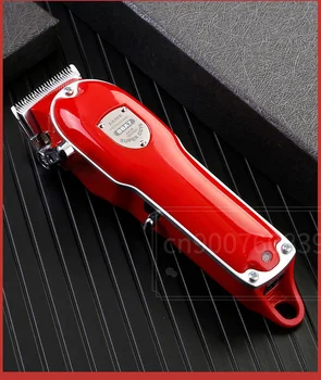 Red Metal Frizerie Cutter Masina de tuns Tuns cu Acumulator de Tuns Parul Tuns Pop Frizerie 110-240v