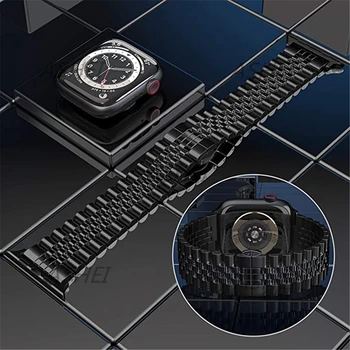De lux watchband pentru apple watch se 44mm 40mm curea iwatch 6 5 4 3 42mm 38mm trupa brățară din Oțel Inoxidabil pentru applewatch curele