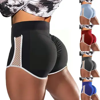 Moda Jacquard de Antrenament pentru Femei Jambiere Talie Mare de Funcționare Fitness Atletic Pantaloni Slim Hallow Colanti Sport Stretch