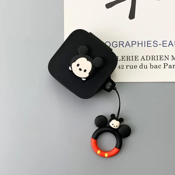 Disney Minnie Mickey Cască Caz pentru Xiaomi Air 2 SE Silicon Moale Wireless Bluetooth pentru Căști de Protecție Acoperă Cu Șnur