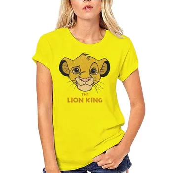 Regele leu Simba Logo Bărbați cu mânecă Scurtă tricou Vrac Tendință de Vară Nou Respirabil Cuplu din Bumbac pentru Bărbați și Femei T-shirt