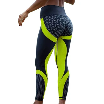 Tipar Digital de Înaltă Talie Slim Fitness Pantaloni de Yoga pentru Femei New Sosire Push-Up Hip Sexy Funcționare Tenis Sporturi Jambiere Strânse