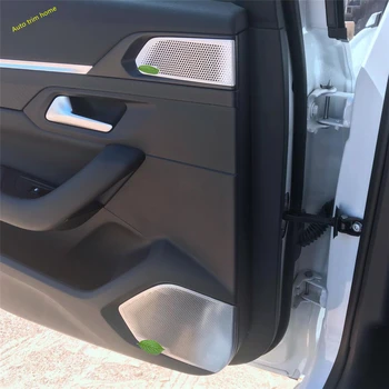 Argint Ușă Interioară Difuzor / Cotiera Se Ocupe De Castron De Boxe Stereo De Sunet Audio Capacul Panoului Ornamental Pentru Peugeot 508 2019 2020 2021