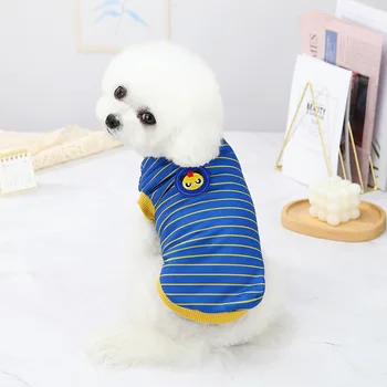 Câine Vestă de Haine de Primavara-Vara Animale de companie Costume de Răcire Haine pentru Câini de talie Mică de Companie tricou Moale cățeluși Haine Tricouri 127