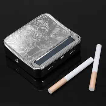 1 buc 70mm Metal Automată Țigară de Tutun de Fumat Fumez Role Rulare Masina Cutie de Caz Tablă de Înaltă Clasă