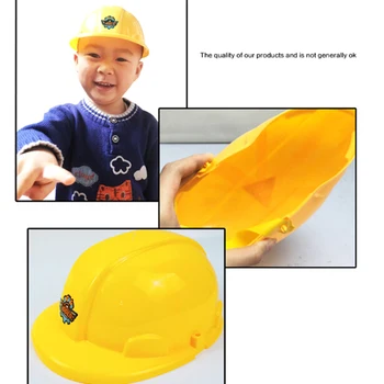 1 buc Pălărie Jucărie de Construcție Gadget-uri Amuzante, Creative copii Copii Cadou Nou Galben de Simulare Casca de Siguranță Pretinde Joc de Rol