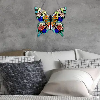 Noi Acrilice Fluture Decor De Perete De Perete Creativ Arta Artizanat Colorate Vitralii Fluture Acasă Agățat Decor Pentru Dormitor