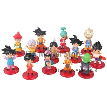 Dragon Ball Z Figura Anime Acțiune Figurina GK Son Goku Figma Vegeta Q Ver Model DBZ 8cm Statuie de Colectare de Jucării Pentru Copii