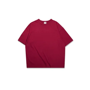 Accent pe Calitate pentru Femei de Vara Barbati Vrac Umăr TEE de Mari Dimensiuni High Street Jumătate Maneca Jos T-shirt Multi-color
