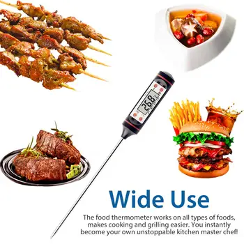 1 BUC Digital de Bucatarie Sonda Termometru Termometru de Carne de Gătit Mâncare GRĂTAR Sonda de Temperatura Metru -50 La 300 ' C Termometru Alimentar