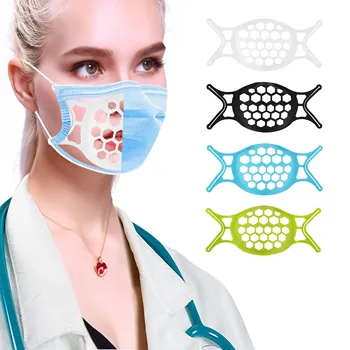 3D Gura Suport Masca de Respirație Ajuta Ajuta Masca Interioară Perna Suport din Silicon de Calitate Alimentară Masca Titularul Respirabil Supapa