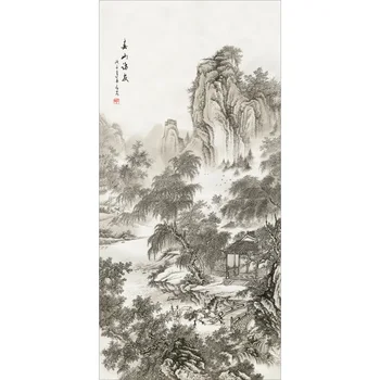 Chineză Feng Shui Silk Agățat Pictura,Acasă/Birou Decor Caligrafie Opera De Arta De Perete Scroll - Primavara Chat
