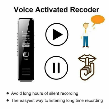 Profesionale Digitale de înregistrare Audio Vorbitor Recorder de Voce Digital Reda Sunetul 32GB baterie Reîncărcabilă Recorder de Voce Digital Mini