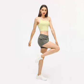 Noi Lulu Femei pantaloni Scurți Sexy de Moda de Talie Mare Vara Antrenament de Ciclism Yoga Lenjerie de Gimnastică Legging Talie Elastic Scasual Haine