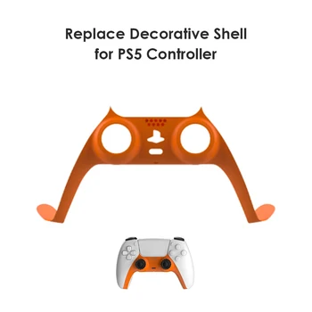 Controler se Ocupe de Mijloc Față de Locuințe Shell pentru Sony PS5 Gamepad Benzi Decorative Piele Caz Acoperire Fata-Înlocuirea plăcii