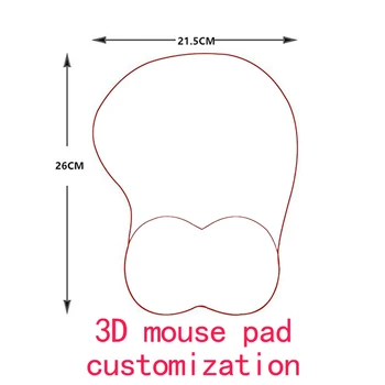 XGZ DIY Personalizate Exclusiv 3D din Silicon Încheietura Restul Mouse Pad Link-ul.