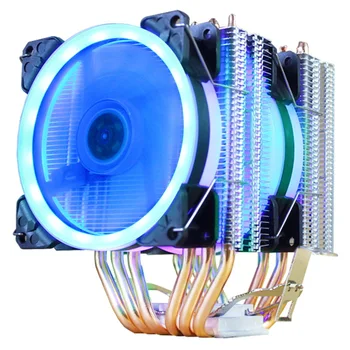 Cooler CPU de Înaltă Calitate 6 Heat pipe-Dual-Turn de Răcire 9cm RGB Fan LED Suport Ventilator 3 Ventilatoare 3PIN/4PIN CPU Fan Pentru AMD Si Pentru