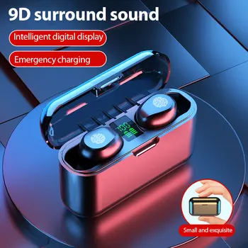 Amprente Touch Bluetooth Casti 5.1 set cu Cască fără Fir 9D de Reducere a Zgomotului Sunet Surround Stereo Căști Наушники