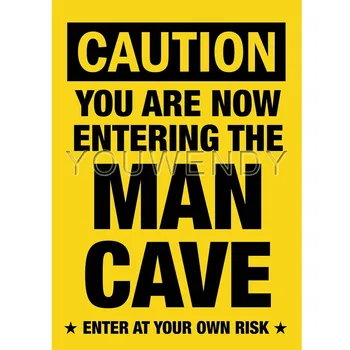 Peștera Regula Tablă de Metal Semn de Epocă Bar Pictura pe Perete Placa Mancave Poster Art Decor Acasă 20x30cm