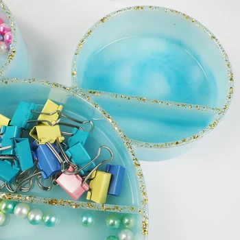 Cristal Rășină Epoxidică Mucegai Bijuterii Container de Depozitare Cutie Tava de Silicon Mucegai Meserii DIY Decoratiuni Ornamente de Turnare Instrumente